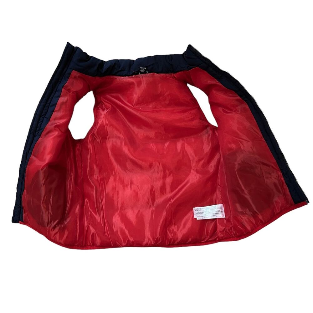 Nautica Boys Navy Red Colorblock Logo Puffer Vest 4 - Picture 3 of 6